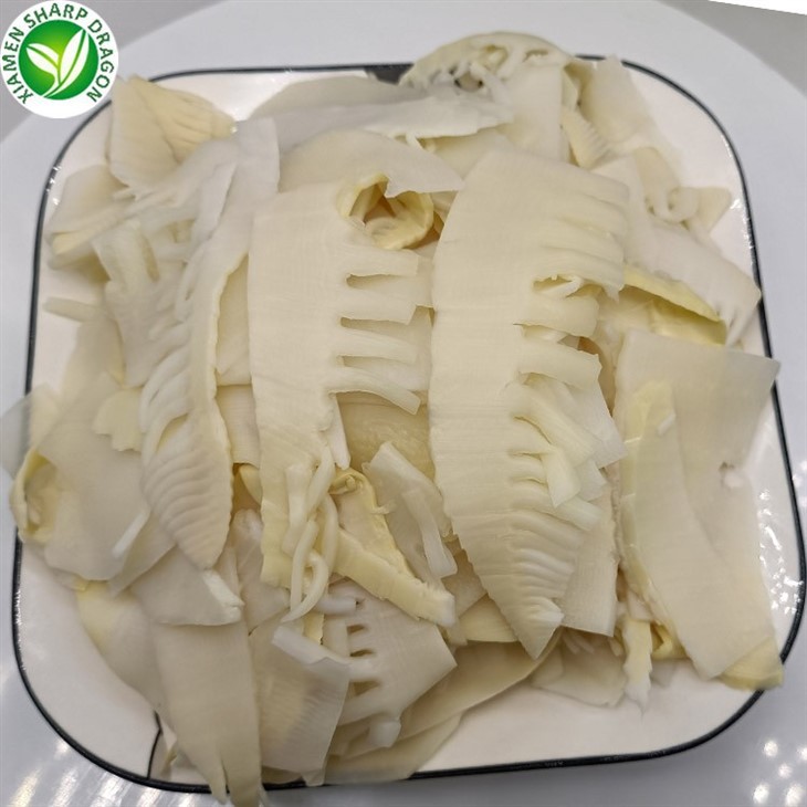 Spring bamboo shoots sliced